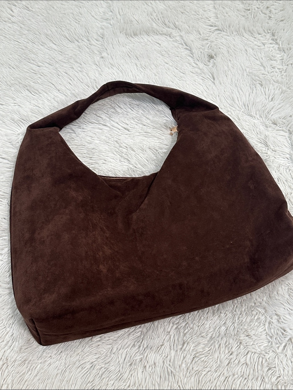 🟣 A New Day Large Faux Suede Shoulder Bag